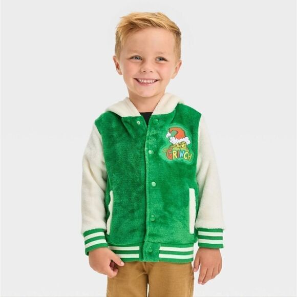 Nwt The Grinch Christmas hoodie jacket, Size 18 months - Picture 1 of 7